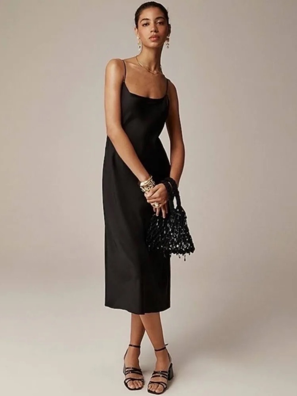 J.Crew Gwyneth linen slip dress